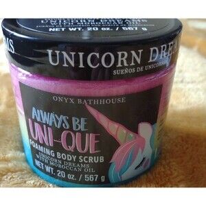 Onyx Bathhouse Foaming Body Scrub Always Be Uni-Que Unicorn Dreams